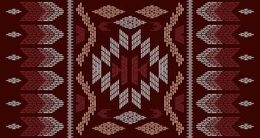 ethnische abstrakte ikat-kunst. Nahtloses Chevron-Muster in Stammes-, Volksstickerei und mexikanischem Stil. geometrischer kunstverzierungsdruck der raute. design für teppich, tapete, kleidung, verpackung, stoff, abdeckung. vektor