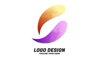 lager vektor färgglad abstrakt virvla paisley företagets logotyp designmall idéer vektor bäst för identitet