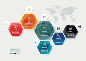 Infografik-Vorlage für das Zeitdiagrammgeschäft. vektor