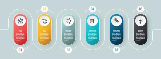 Infografik-Vorlage für das Zeitdiagrammgeschäft. vektor