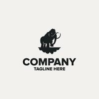 mammut logotyp design företagslogotyp vektor
