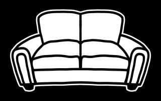 Couch-Vektor-Symbol vektor
