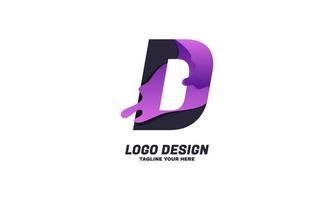 Stock Vektor Buchstabe d-Logo-Symbol-Design-Vorlagen-Elemente
