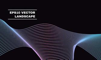 lager vektor glödande abstrakt digital våg partiklar futuristisk vektor illustration mall element teknologi