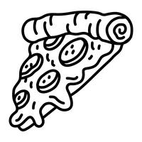 Pizza Slice Vektor Icon