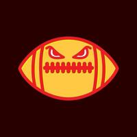 American Football Ball abstrakte Logo-Design-Vektor-Symbol-Symbol-Illustration vektor