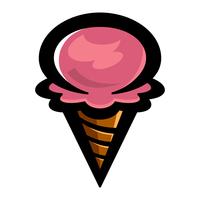 Ice Cream Cone Vector Icon