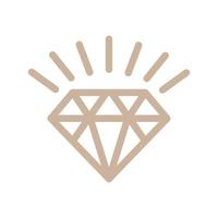 linjer diamond shine logo design vektor ikon symbol illustration