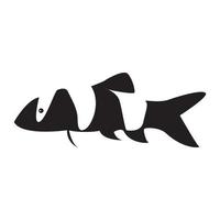 Aquarienfische schwarz Logo Vektor Symbol Icon Design Grafik Illustration