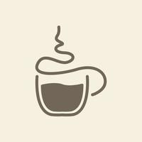 kaffeetasse linie kunst einfache moderne logo vektor symbol symbol grafik design illustration