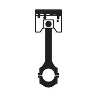 Kolbenform mit Öl Logo Symbol Symbol Vektorgrafik Design Illustration vektor