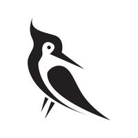 moderne form schwarzspecht vogel logo symbol symbol vektor grafik design illustration idee kreativ