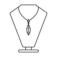 Halskette Accessoires Frauen Linien Logo Symbol Symbol Vektorgrafik Design Illustration vektor
