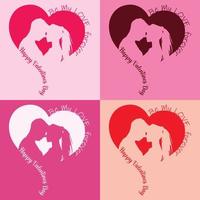 Valentinstag-T-Shirt-Design-Paar-T-Shirt-Design-Idee vektor