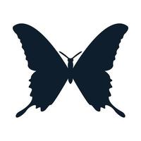 Schmetterling einfache Silhouette modernes Logo-Vektor-Illustrationsdesign vektor