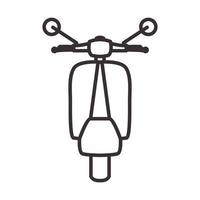 linjer gamla klassiska motorcykel automatisk logotyp vektor symbol ikon design illustration
