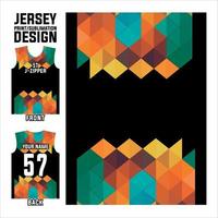 Vektor abstraktes Designmuster für Sport- und Sublimationsdruck-Jersey-Vorlage.