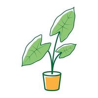 abstrakte gartenpflanze caladium logo symbol symbol vektorgrafik design illustration idee kreativ vektor