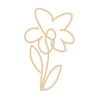 skönhet blomma linjer jasmin logotyp symbol ikon vektor grafisk design illustration