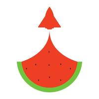 abstraktes wassermelonenlogo-vektorsymbol-illustrationsdesign vektor