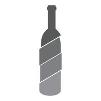 abstrakt flaska skiva logotyp vektor ikon illustration design