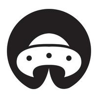 enkel form ufo fluga logotyp symbol vektor ikon illustration grafisk design