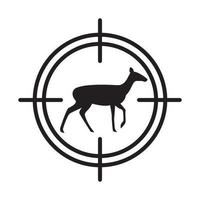 Fokus Deer Hunter Logo Vektor Icon Illustration Design