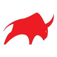 moderna geometriska bull logotyp vektor ikon illustration design