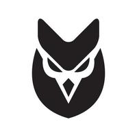 einzigartige form kopf eule gesicht logo symbol symbol vektor grafik design illustration idee kreativ
