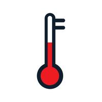 thermometer mit tastenschloss logo vektor symbol illustration design
