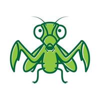 Tier Insekt Gottesanbeterin grün Logo Design Vektor Symbol Symbol Illustration