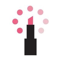 Frauen Lippenstift bunt Logo Symbol Vektor Icon Design Illustration Grafik