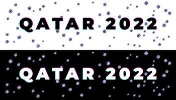 fotboll qatar 2022 turnering glitch bakgrund. vektor illustration fotboll mönster för banner, kort, webbplats. vinröd färg nationalflagga qatar World Cup 2022