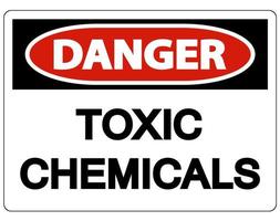 fara giftiga kemikalier symbol tecken på vit bakgrund vektor