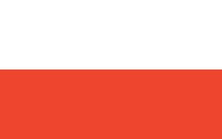 polska flaggan. officiella färger och proportioner. Polens nationella flagga. vektor