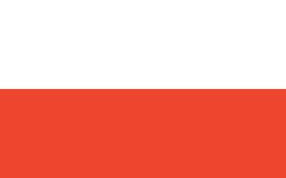 Polen-Flagge. offizielle Farben und Proportionen. nationale polnische Flagge. vektor