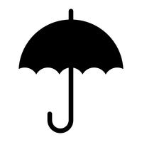 Regenschirm-Vektor-Symbol