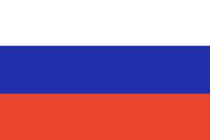 ryska flaggan. officiella färger och proportioner. Rysslands nationella flagga. vektor