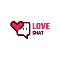 illustration vektorgrafik av kärlek chatt, bra för logotyp design vektor