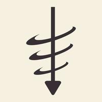 Bohrer einfach Logo Symbol Symbol Vektorgrafik Design Illustration Idee kreativ vektor