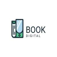 Illustrationsvektorgrafik des digitalen Buches, gut für Logodesign vektor