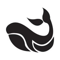 moderne form fisch säugetier orca wal logo vektor symbol icon design grafik illustration