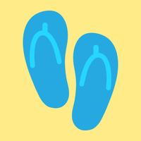 Flip Flop Schuh Vektor Icon