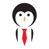 Pinguin Kinder studiert Logo Symbol Vektor Icon Illustration Grafikdesign