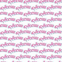 Rosa Girly Princess Logo Text Grafisk Med Krona vektor