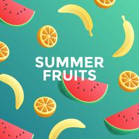Frukt sommar mat vektor