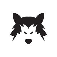 minimal gesicht modern wolf logo symbol symbol vektor grafik design illustration idee kreativ