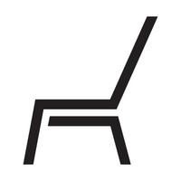 minimalistischer Stuhl modernes Logo Symbol Symbol Vektorgrafik Design Illustration vektor