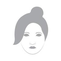 asiatiska kvinnor möter vacker kultur logotyp symbol vektor ikon illustration grafisk design