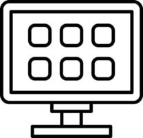 Smart-TV-Icon-Stil vektor